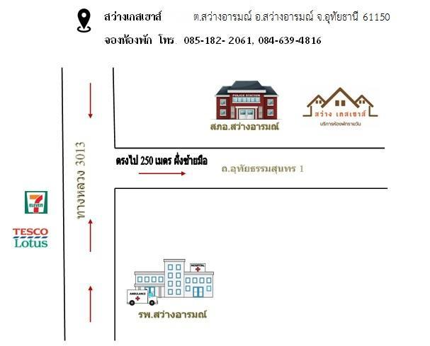 Sawang Guesthouse Ban Sawang Yai Buitenkant foto